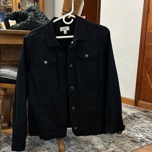Croft & Barrow Black Jean Jacket